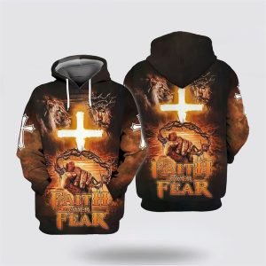 Jesus Lion Face Faith Over Fear All Over Print Hoodie Shirt Gifts For Christian Families 3 nndk92.jpg