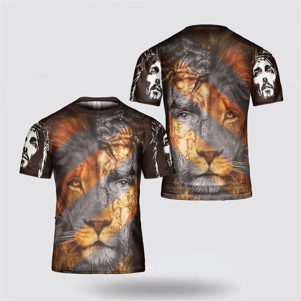 Jesus Lion Jesus All Over Print 3D T Shirt – Gifts For Christian Friends Jesus Lion Jesus All Over Print 3D T Shirt – Gifts For Christian Friends