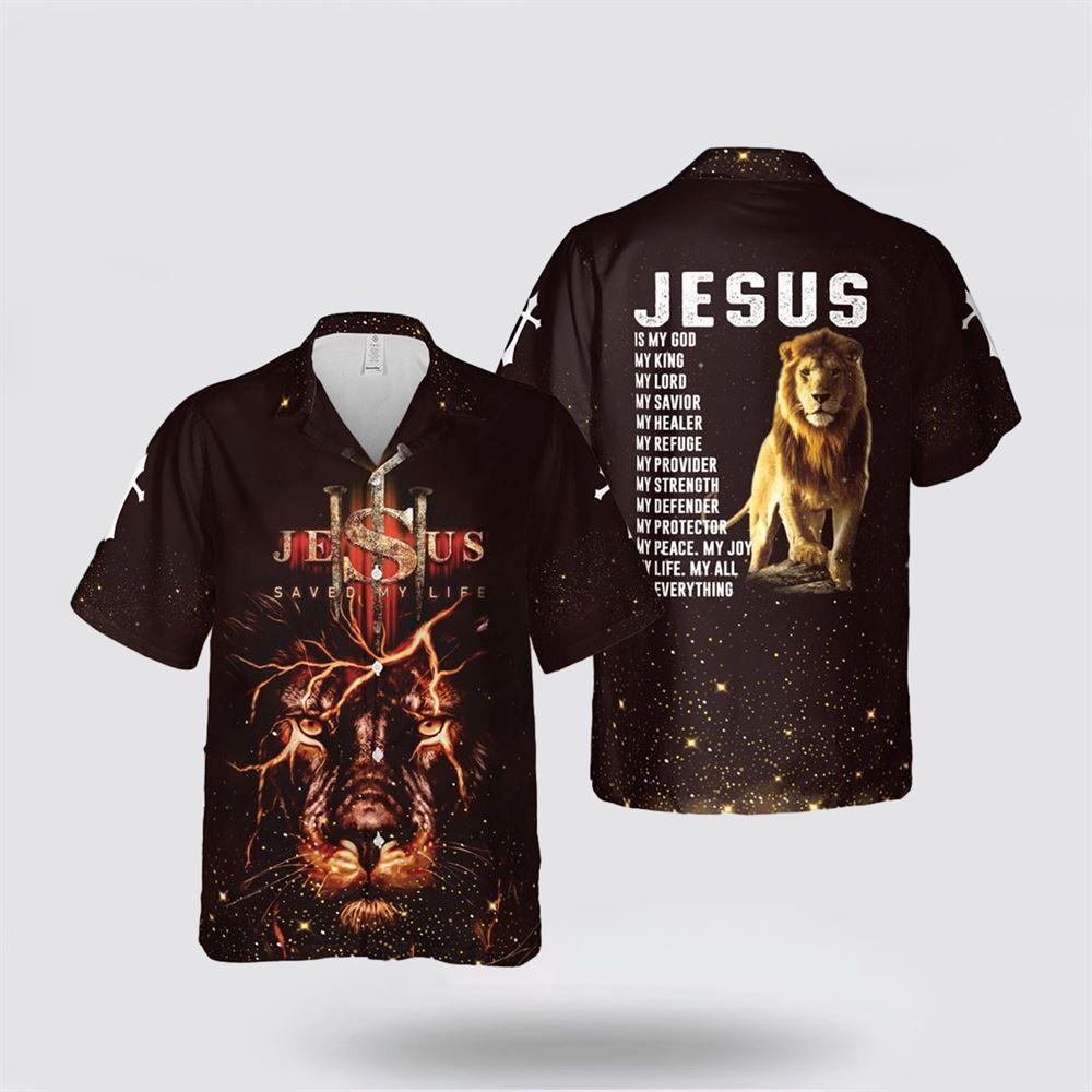 Jesus Lion Jesus Is My God Hawaiian Shirts – Gifts For People Who Love Jesus Jesus Lion Jesus Is My God Hawaiian Shirts – Gifts For People Who Love Jesus