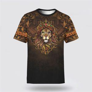 Jesus Lion Jesus Is My Savior All Over Print 3D T Shirt Gifts For Christian Friends 1 iogh0z.jpg