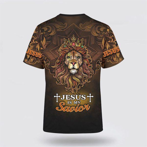 Jesus Lion Jesus Is My Savior All Over Print 3D T Shirt – Gifts For Christian Friends