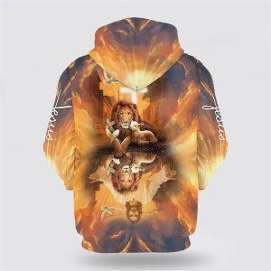 Jesus Lion King And Lamb Cross All Over Print 3D Hoodie Gifts For Christian Families 2 tdukgi.jpg
