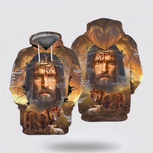 Jesus Lion Lamb Dove All Over Print Hoodie Shirt Gifts For Christian Families 3 vrhetg.jpg