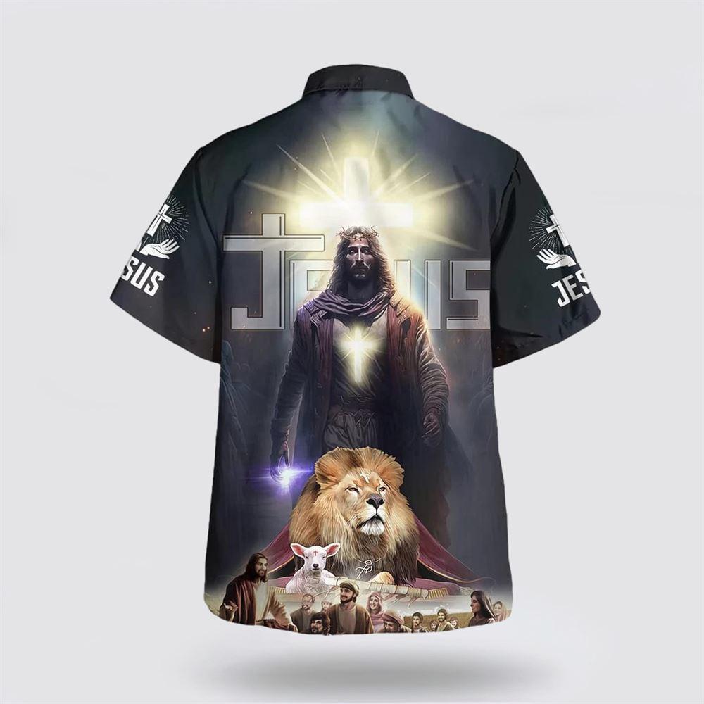 Jesus Lion Lamb With Disciples Hawaiian Shirts – Gifts For People Who Love Jesus Jesus Lion Lamb With Disciples Hawaiian Shirts – Gifts For People Who Love Jesus