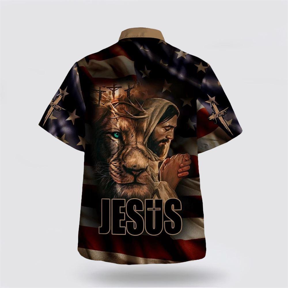 Jesus Lion Of Judah American Flag Hawaiian Shirts – Gifts For People Who Love Jesus Jesus Lion Of Judah American Flag Hawaiian Shirts – Gifts For People Who Love Jesus