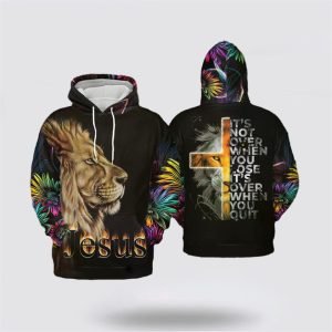 Jesus Lion Of Judah God Bible Verses Christian All Over Print 3D Hoodie – Gifts For Christians