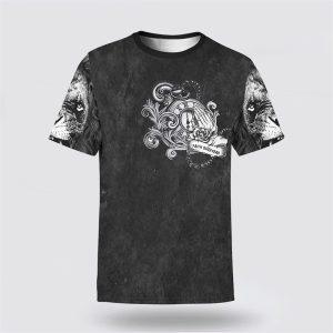 Jesus Lion Tattoo No Longer A Slave To Fear All Over Print 3D T Shirt Gifts For Christian Friends 1 ogbhtt.jpg