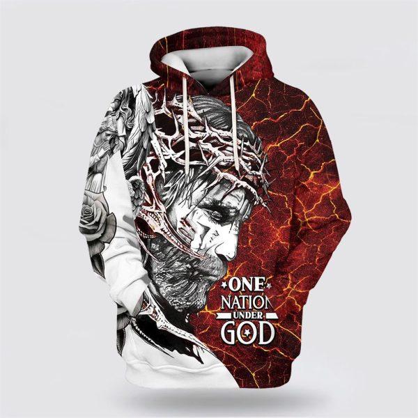 Jesus My God My King God Hoodies Jesus All Over Print 3D Hoodie – Gifts For Christian Families