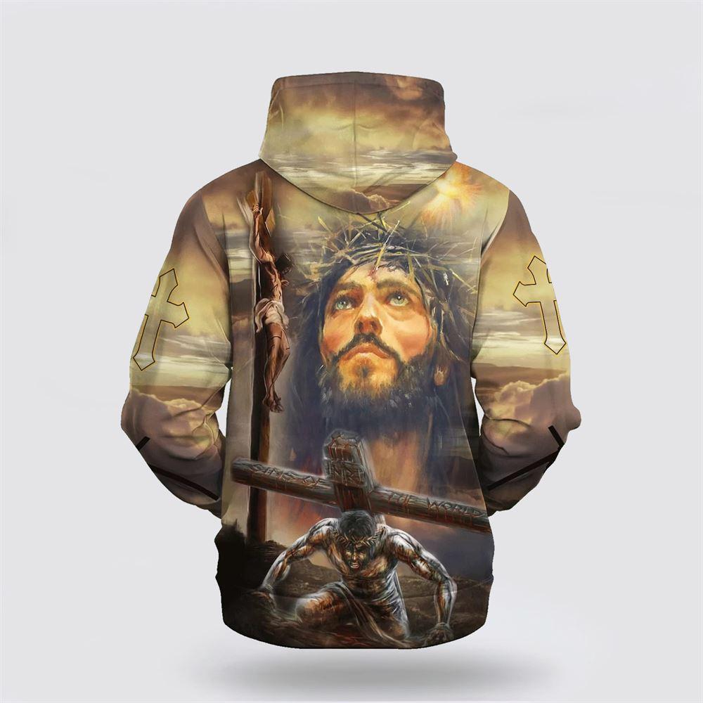 Jesus On The Cross All Over Print 3D Hoodie – Gifts For Christian Families Jesus On The Cross All Over Print 3D Hoodie – Gifts For Christian Families