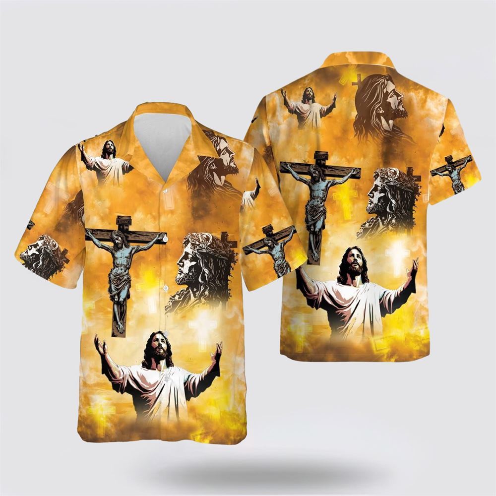 Jesus On The Cross Hawaiian Shirt – Gifts For Christians Jesus On The Cross Hawaiian Shirt – Gifts For Christians