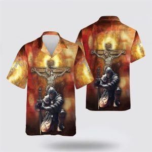 Jesus On The Cross Warrior Hawaiian Shirt…