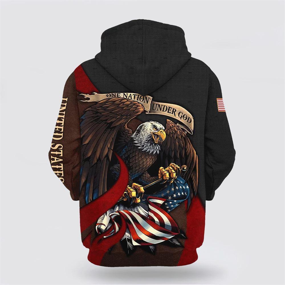 Jesus One Nation Under God American Flag All Over Print 3D Hoodie – Gifts For Christian Families Jesus One Nation Under God American Flag All Over Print 3D Hoodie – Gifts For Christian Families