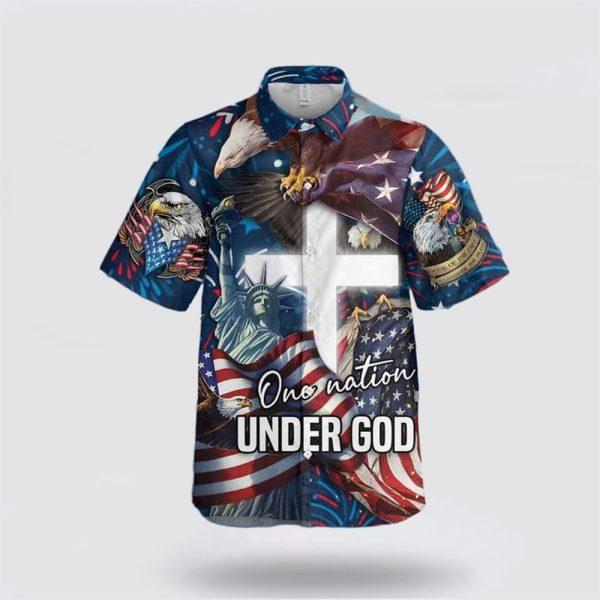 Jesus One Nation Under God Design Hawaiian Shirt – Gifts For Christians