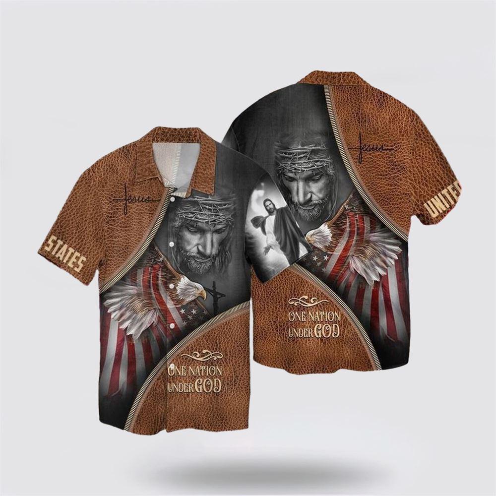 Jesus One Nation Under God United States Hawaiian Shirt – Gifts For People Who Love Jesus Jesus One Nation Under God United States Hawaiian Shirt – Gifts For People Who Love Jesus