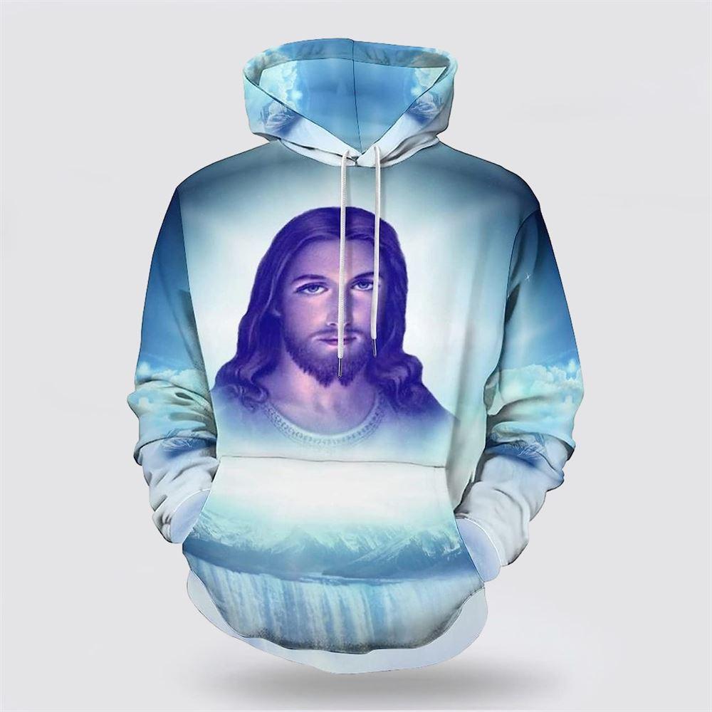 Jesus Pictures All Over Print 3D Hoodie – Gifts For Christian Families Jesus Pictures All Over Print 3D Hoodie – Gifts For Christian Families