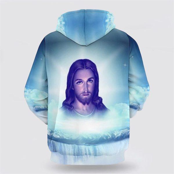 Jesus Pictures All Over Print 3D Hoodie – Gifts For Christian Families