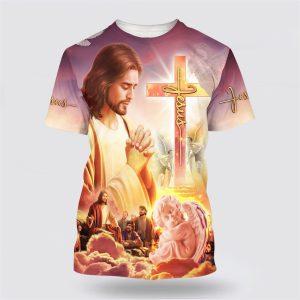 Jesus Pray All Over Print 3D T…