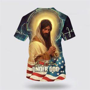 Jesus Pray One Nation Under God All Over Print 3D T Shirt Gifts For Christian Friends 2 omkbht.jpg