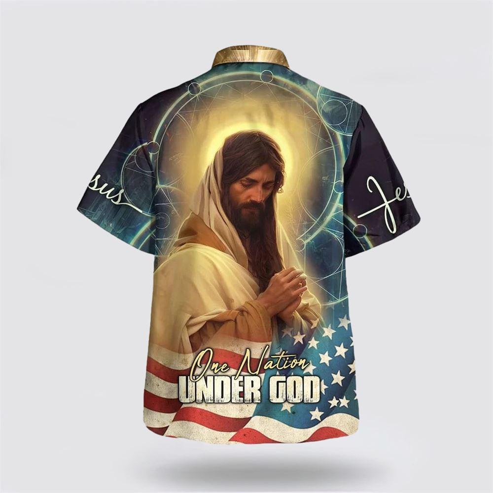 Jesus Pray One Nation Under God Hawaiian Shirts – Gifts For Jesus Lovers Jesus Pray One Nation Under God Hawaiian Shirts – Gifts For Jesus Lovers