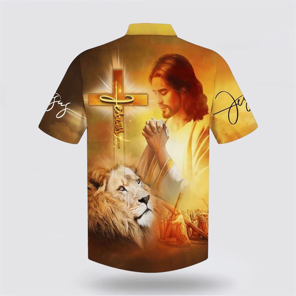 Jesus Prayer Lion Cross Hawaiian Shirts – Gifts For Jesus Lovers Jesus Prayer Lion Cross Hawaiian Shirts – Gifts For Jesus Lovers