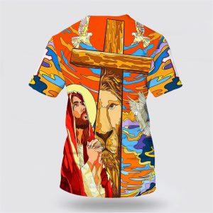 Jesus Praying Lion Of Judah Christian Cross Faith All Over Print 3D T Shirt Gifts For Christian Friends 2 nn8niu.jpg