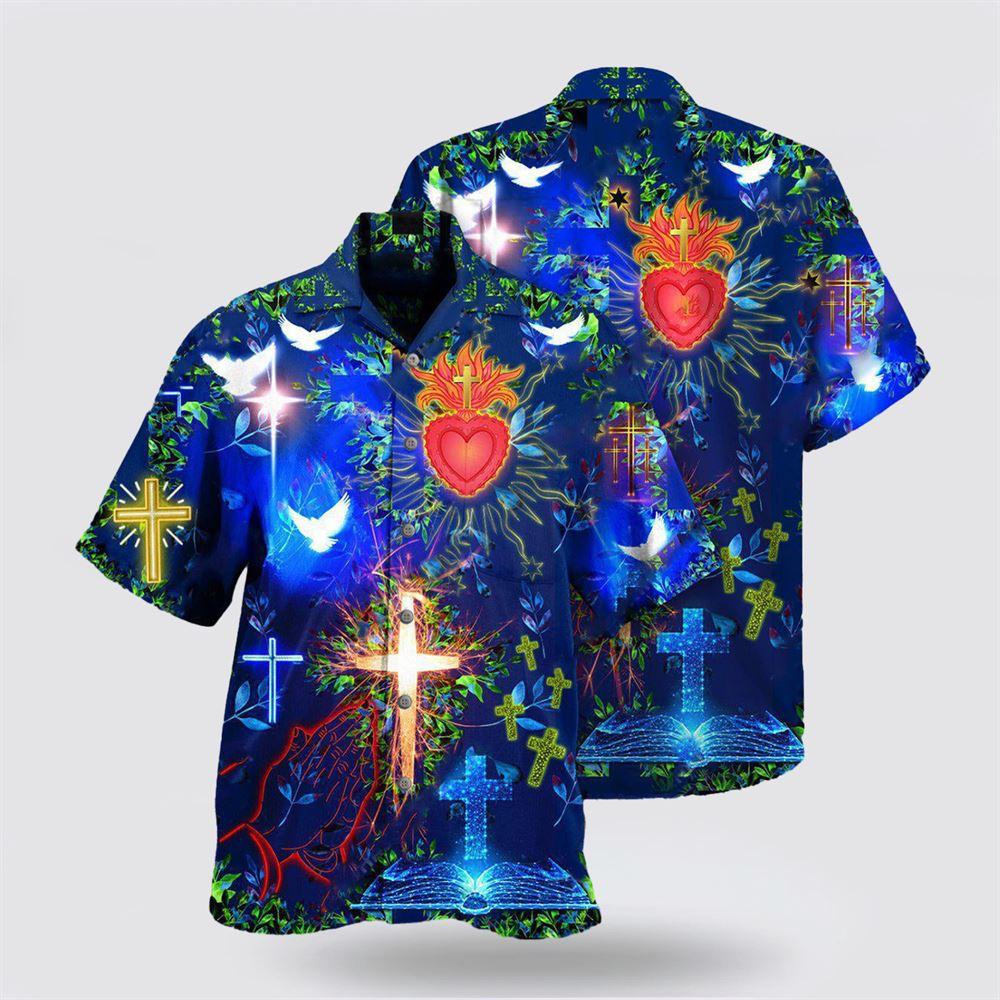 Jesus Put God First And Youll Be Last In Blue Hawaiian Shirt – Gifts For Jesus Lovers