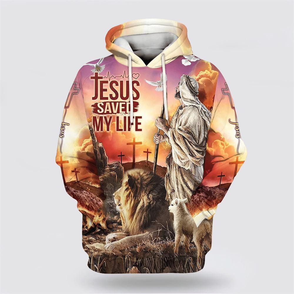 Jesus Saved My Life Hoodie The Lamb And Lion All Over Print 3D Hoodie – Gifts For Christians Jesus Saved My Life Hoodie The Lamb And Lion All Over Print 3D Hoodie – Gifts For Christians
