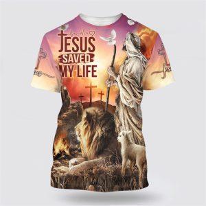 Jesus Saved My Life Shirts Jesus Lion…