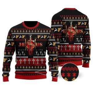 Jesus Saved My Life Ugly Christmas Sweater…