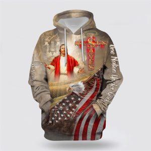 Jesus Saves One Nation Under God All Over Print 3D Hoodie Gifts For Christians 1 aqscqm.jpg