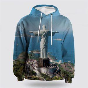 Jesus Statue All Over Print 3D Hoodie…