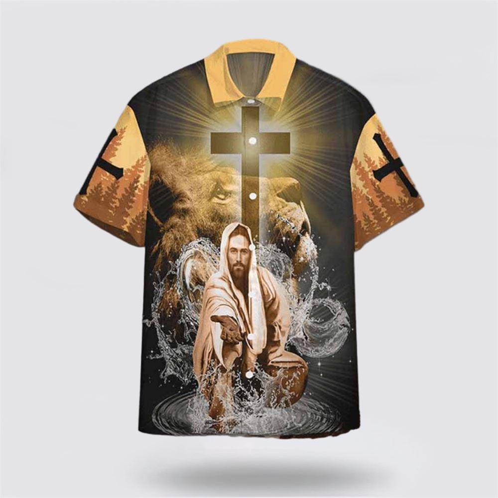 Jesus Stretched Out His Hand Christian Hawaiian Shirt – Gifts For Jesus Lovers Jesus Stretched Out His Hand Christian Hawaiian Shirt – Gifts For Jesus Lovers