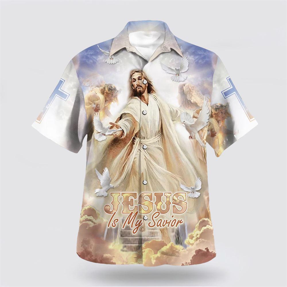 Jesus Stretched Out His Hand Jesus Is My Savior Hawaiian Shirts – Gifts For Jesus Lovers Jesus Stretched Out His Hand Jesus Is My Savior Hawaiian Shirts – Gifts For Jesus Lovers