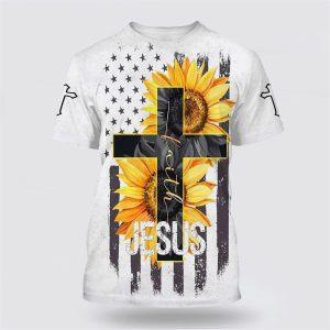 Jesus Sunflower Cross All Over Print 3D…
