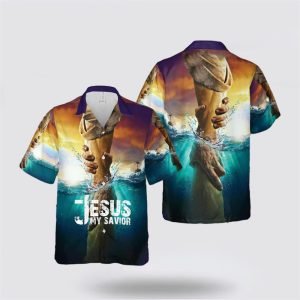 Jesus Take My Hand Jesus Is My Savior Jesus Saves Inspiring Christian Hawaiian Shirt – Gifts For Christians