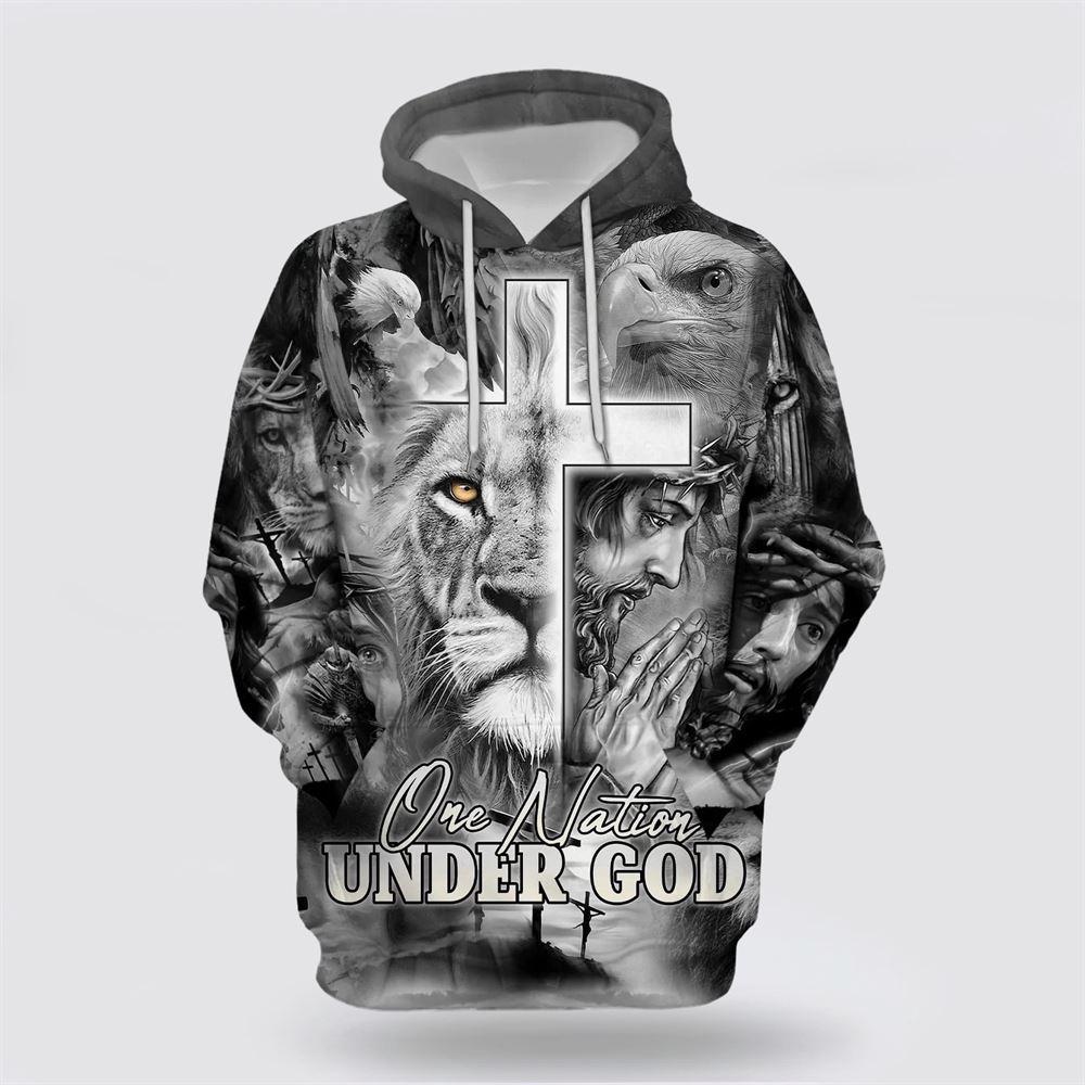 Jesus The Cross Lion Of Judah All Over Print 3D Hoodie – Gifts For Christians Jesus The Cross Lion Of Judah All Over Print 3D Hoodie – Gifts For Christians