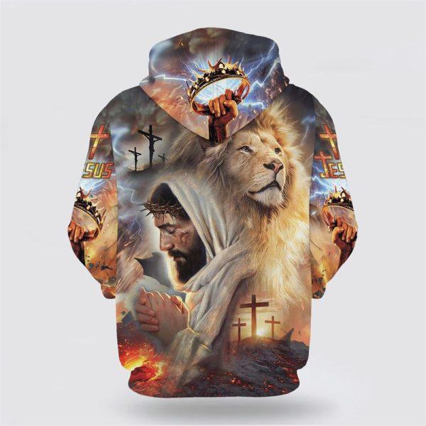 Jesus The Lion Of Judah All Over Print 3D Hoodies – Gifts For Christians