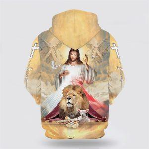 Jesus The Lion Of Judah The Lamb Of God Hoodies Jesus All Over Print 3D Hoodie Gifts For Christians 2 dd2boq.jpg