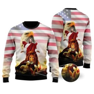 Jesus Ugly Christmas Sweater For Men &…