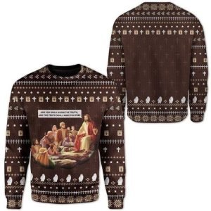 Jesus Ugly Christmas Sweater For Men &…