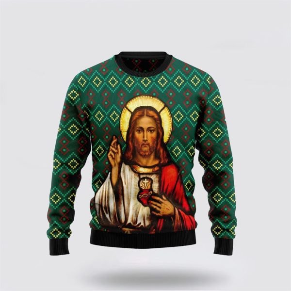 Jesus Ugly Christmas Sweater For Men & Women Adult – Gifts For People Who Love Jesus