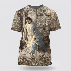 Jesus Walking In The Flower Field Shirts…