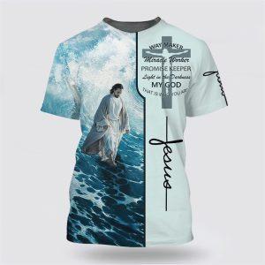 Jesus Walking On The Beach Shirts Way…