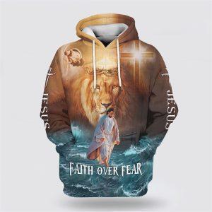 Jesus Walks On Water Faith Over Fear Lion King All Over Print 3D Hoodie Gifts For Christians 1 eq34o8.jpg