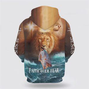 Jesus Walks On Water Faith Over Fear Lion King All Over Print 3D Hoodie Gifts For Christians 2 hozuvo.jpg