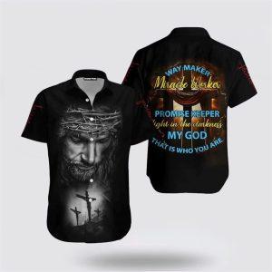 Jesus Way Maker Miracle Worker Hawaiin Shirt…