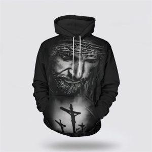 Jesus With Crown Of Thorns All Over Print 3D Hoodie Gifts For Christians 1 vum8ah.jpg