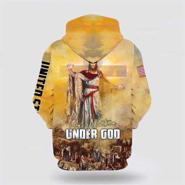 King Jesus All Over Print 3D Hoodie – Gifts For Christians