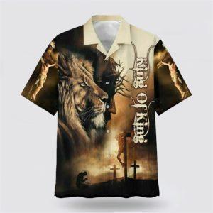 King Of King Jesus Lion Hawaiin Shirt…