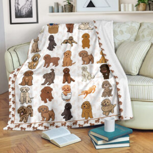 Labradoodles Fleece Throw Blanket - Pendleton Sherpa Fleece Blanket - Gifts For Dog Lover